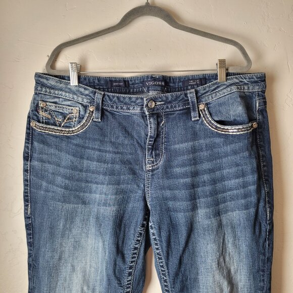 Vigoss Heritage Fit Dark wash Bootcut Jeans - Picture 7 of 9